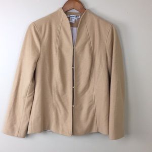 WinterSilks Beige Blazer Jacket